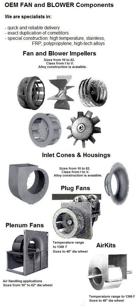 OEM fans and blowers