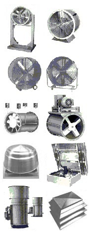 Air supply fan ventilators