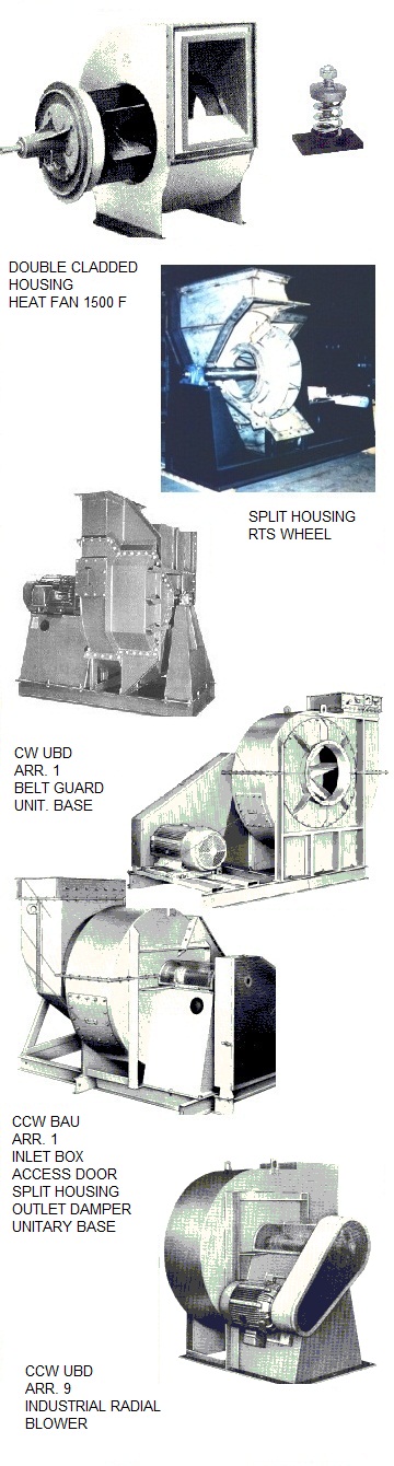 Industrial radial pressure blower