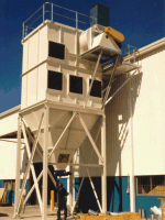 Industrial dust collectors and fume scrubbers
